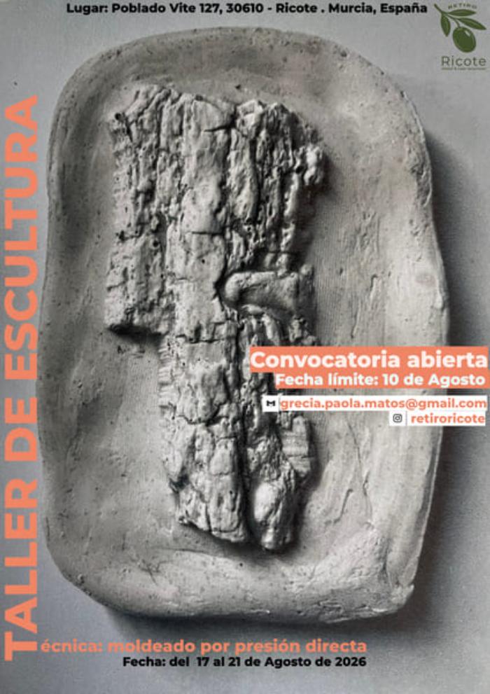 Taller de escultura. moldeado directo por presi�n