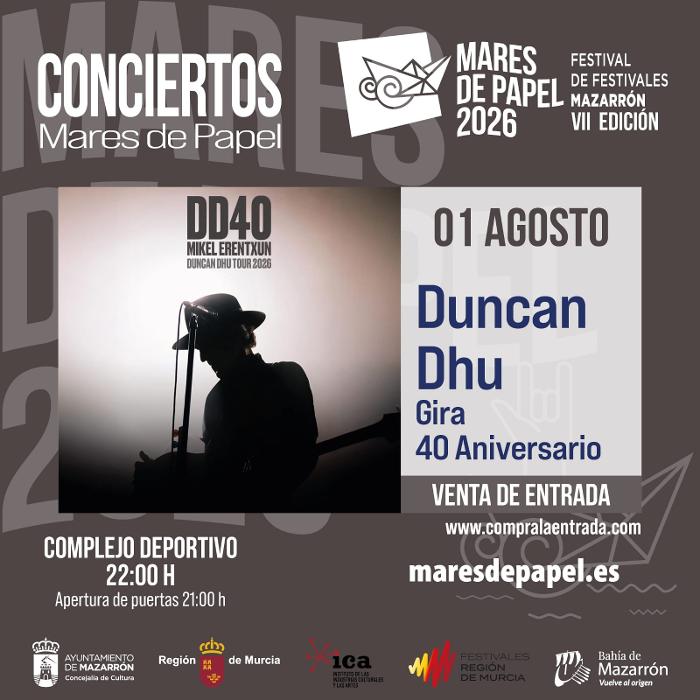 Duncan dhu. gira 40 Aniversario