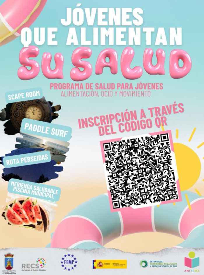 J�venes que alimentan su salud 