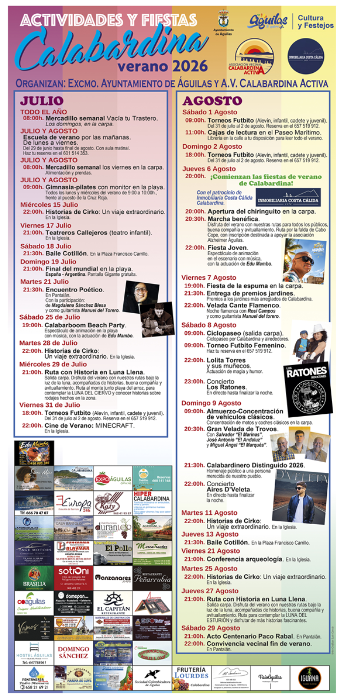 Fiestas de verano de calabardina 