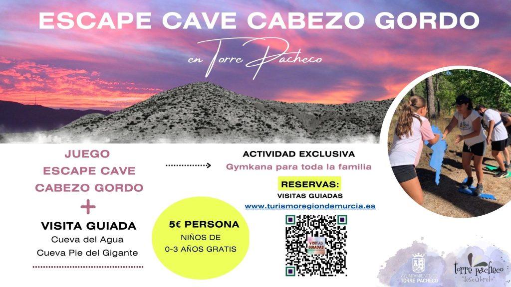 Juego escape cave cabezo gordo