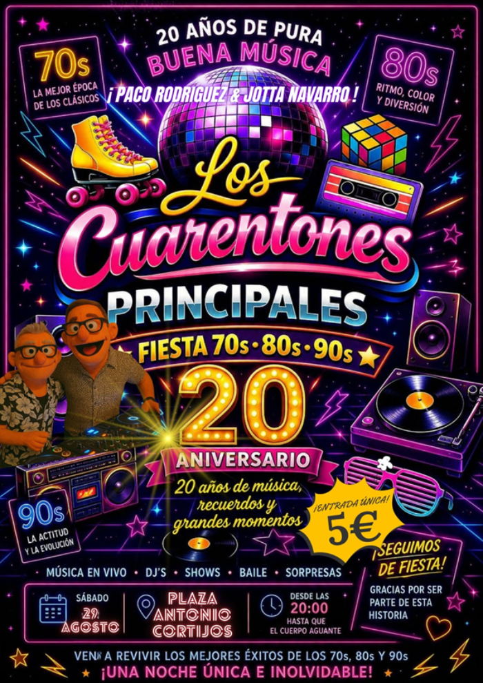 Los cuarentones principales 