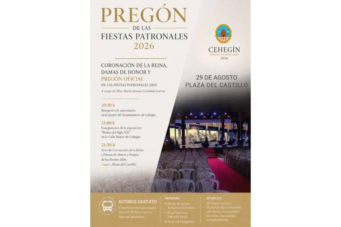 Pregon de las Fiestas patronales 2026
