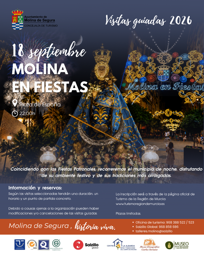 Molina nocturna en Fiestas