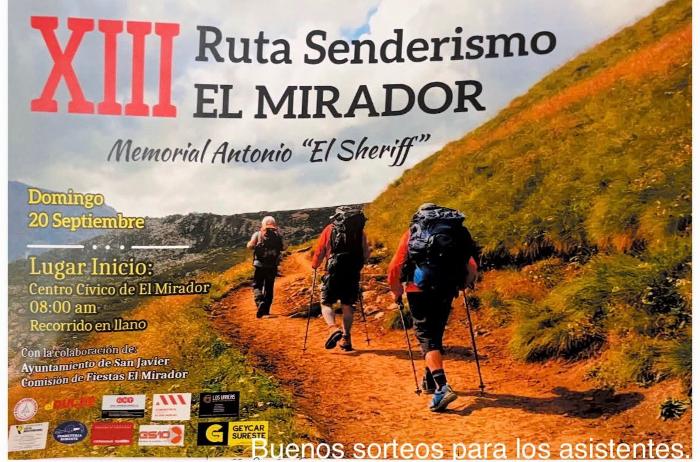 XIIi ruta de senderismo el mirador