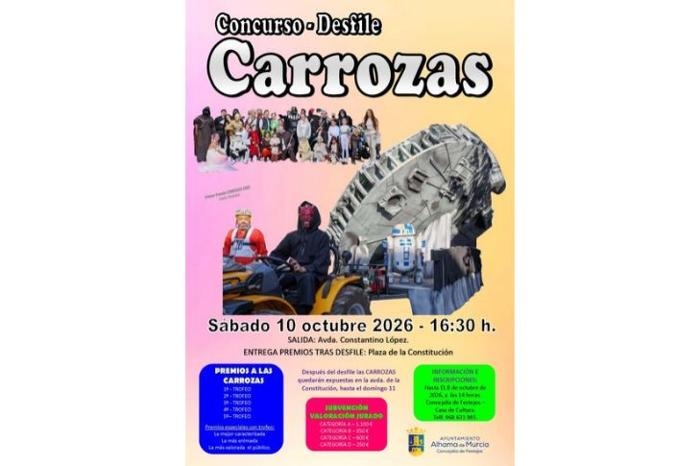 Desfile-concurso de carrozas de la feria de Alhama de Murcia