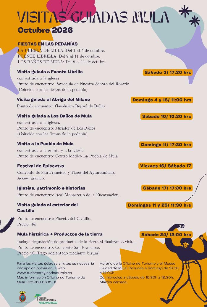 Programa octubre Mula 2026