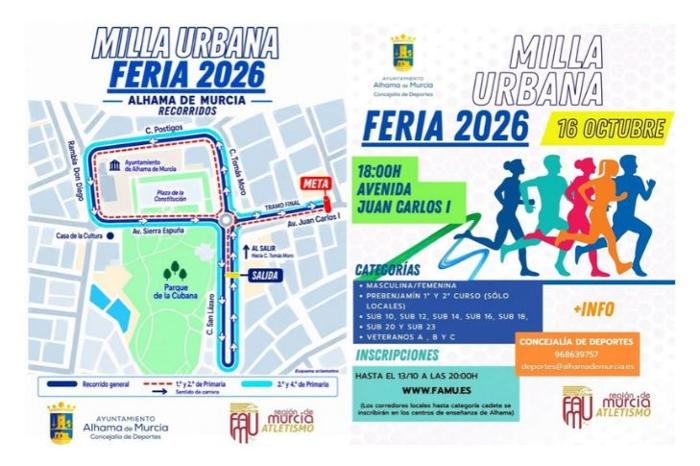 XVIIi milla urbana feria de alhama 2026