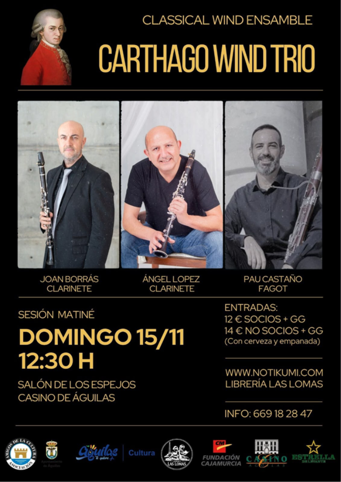 Carthago wind tr�o. classical wind ensamble