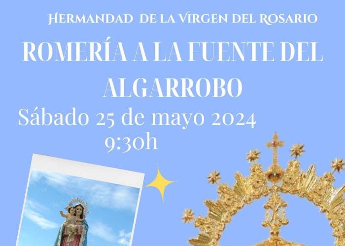 Romera con la Virgen del Rosario a la Fuente de El Algarrobo