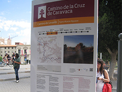 Back: specific information about the section of the Camino which is about to start