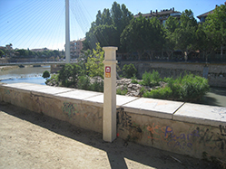 Cippo di partenza. Camino de Levante