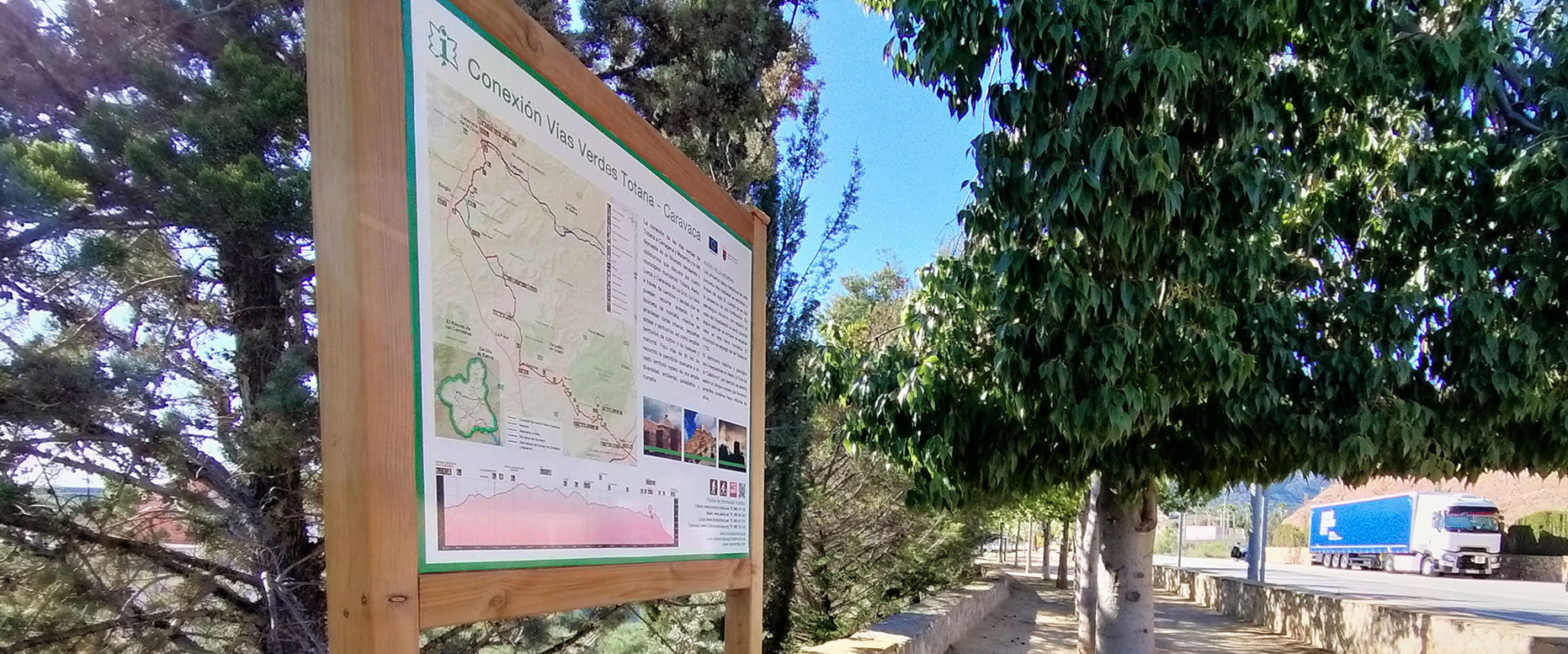 Conexi�n entre V�as Verdes. Totana - Caravaca de la Cruz