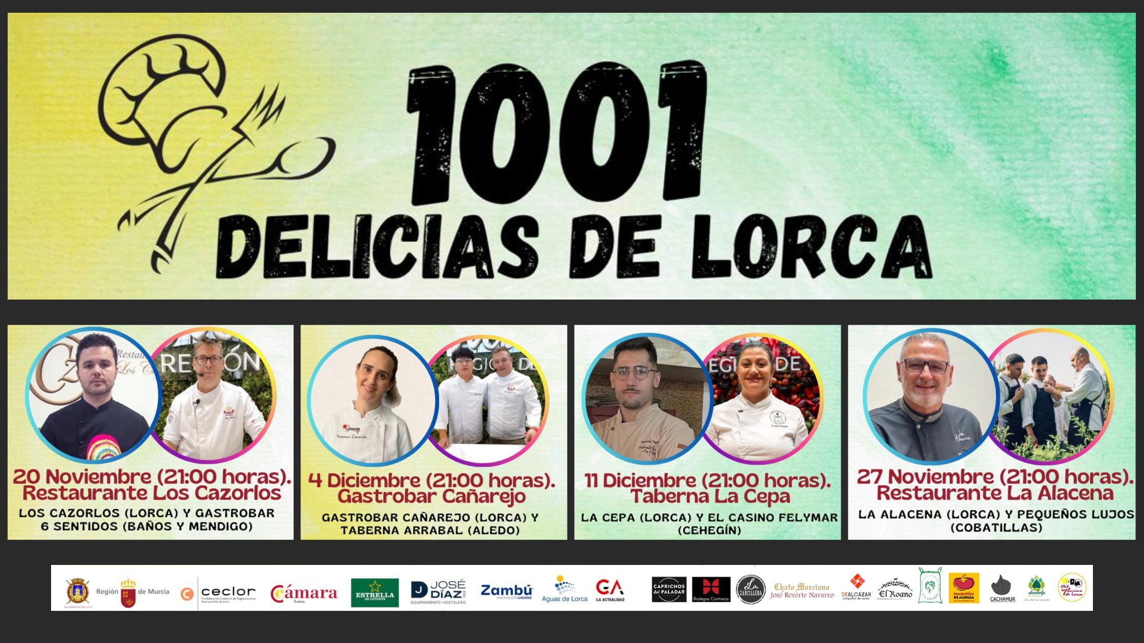 '1001 Delicias de Lorca' cierra su tercera edicin con una cita culinaria dedicada al talento local