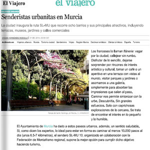 Senderistas urbanitas en Murcia - El Viajero. El País