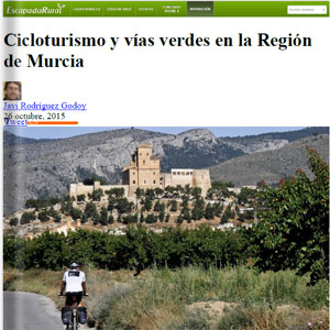 Cicloturismo y vías verdes en la Región de Murcia - escapadarural.com Cicloturismo y vías verdes en la Región de Murcia - escapadarural.com
