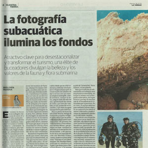 La fotografa subacutica ilumina los fondos - La Verdad