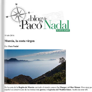 Murcia,la costa virgen - El Blog de Paco Nadal. El País Murcia,la costa virgen - El Blog de Paco Nadal. El País
