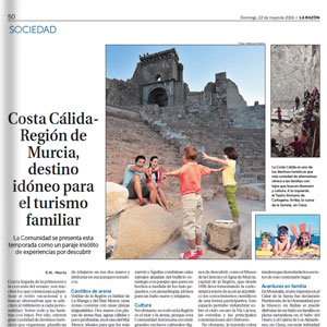 Costa Cálida-Región de Murcia, destino idóneo para el Turismo Familiar - La Razón Costa Cálida-Región de Murcia, destino idóneo para el Turismo Familiar - La Razón