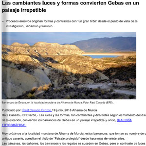 Las cambiantes luces formas convierten Gebas en paisaje irrepetible - EFEVERDE Las cambiantes luces formas convierten Gebas en paisaje irrepetible - EFEVERDE