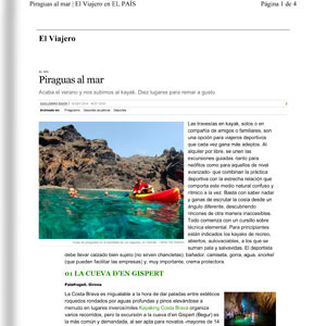 Piraguas al mar Piraguas al mar