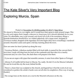 Exploring Murcia (Kate Silver) Exploring Murcia (Kate Silver)