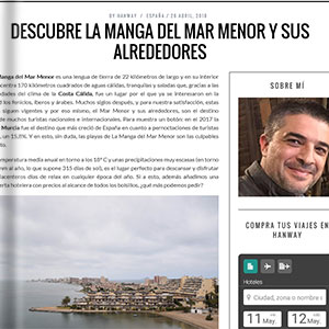 Descubre La Manga del Mar Menor y sus alrededores-Hanway Descubre La Manga del Mar Menor y sus alrededores-Hanway