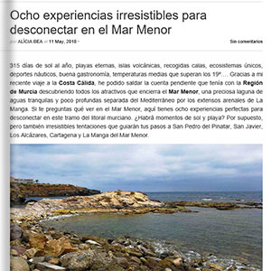 Ocho experiencias irresistibles para desconectar en el Mar Menor-Objetivo Viajar Ocho experiencias irresistibles para desconectar en el Mar Menor-Objetivo Viajar