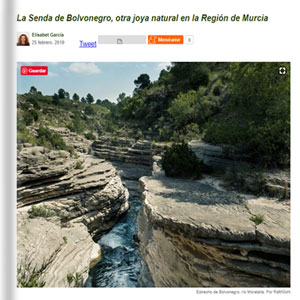 La Senda Bolvonegro, otra joya natural en la Región de Murcia - escapadarural.com La Senda Bolvonegro, otra joya natural en la Región de Murcia - escapadarural.com