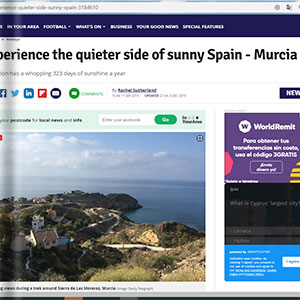 Experience the quieter side of sunny Spain, Murcia-Derbyshire Live Experience the quieter side of sunny Spain, Murcia-Derbyshire Live