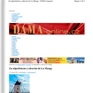 Za odpo¿inkem a zdravím do La Mangy
Za odpo¿inkem a zdravím do La Mangy
