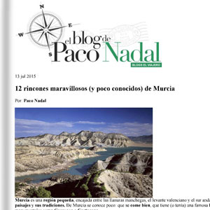 12 rincones maravillosos de Murcia - El País