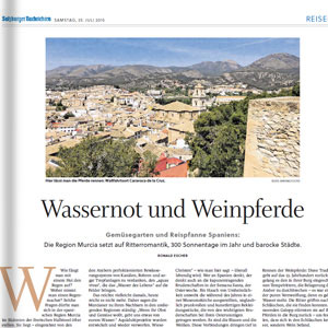 Wassernot und Weinpferde - Reisen